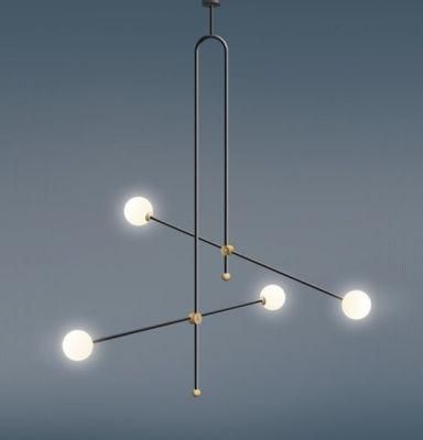 4 Light G9 LED Pendant Lamp with Opal Glass (H-21053-4)