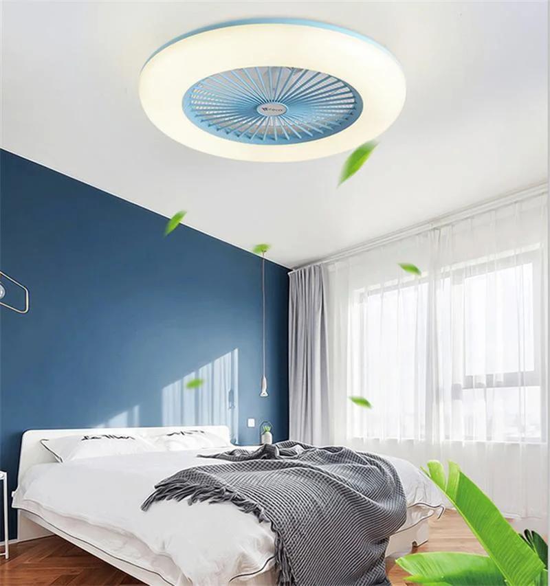 New Bedroom Lighting Simple Indoor Remote Control LED Ceiling Fan