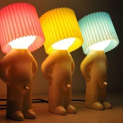 New Shy Man Small Table Lamp Desktop Light LED Night Lights