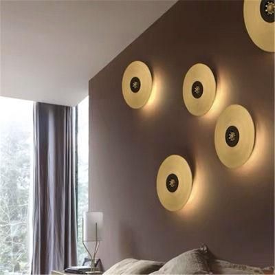 Creative Art Disc Hollow Metal Wall Lamp Hotel Bedroom Bedside New Earth LED Wall Light (WH-OR-226)