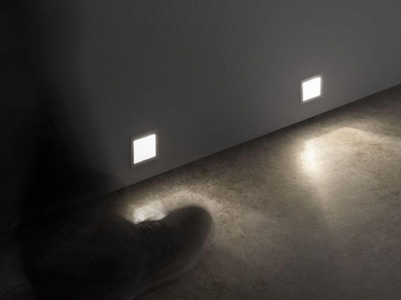 1W 3000K Recessed Indoor Wall Light LED PCB Energy Saving Lamp Step Light