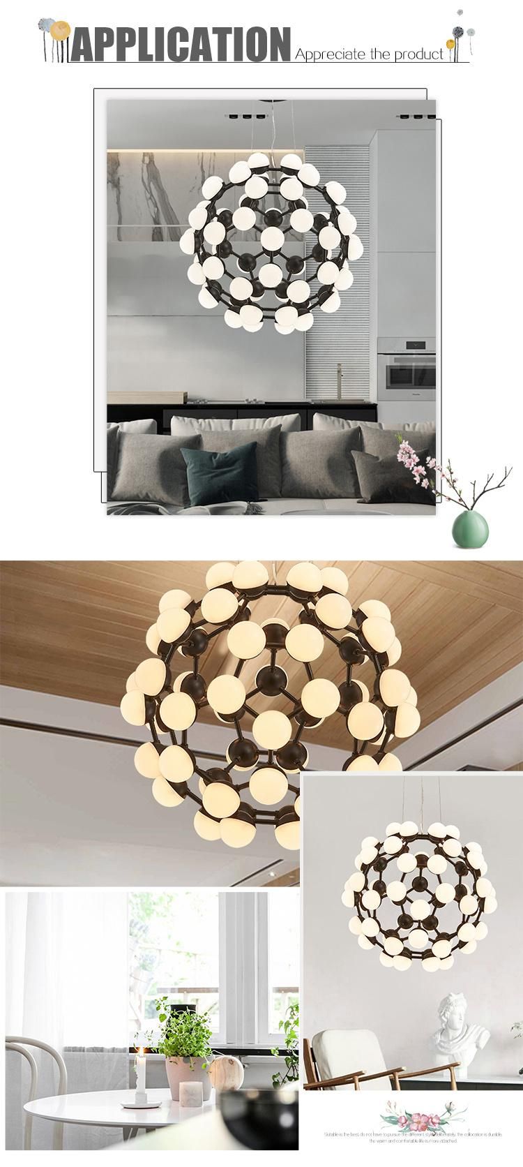 Gold Ball Energy Saving Lighting Huge Hanging Lamp