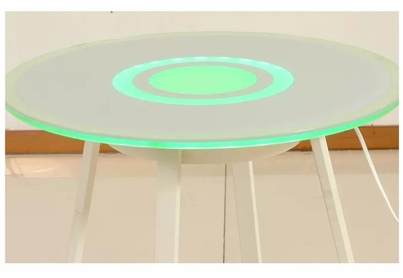Professional Factory Smart LED Music Coffee Table APP Touch Control LED Glass Speaker Table Lamp