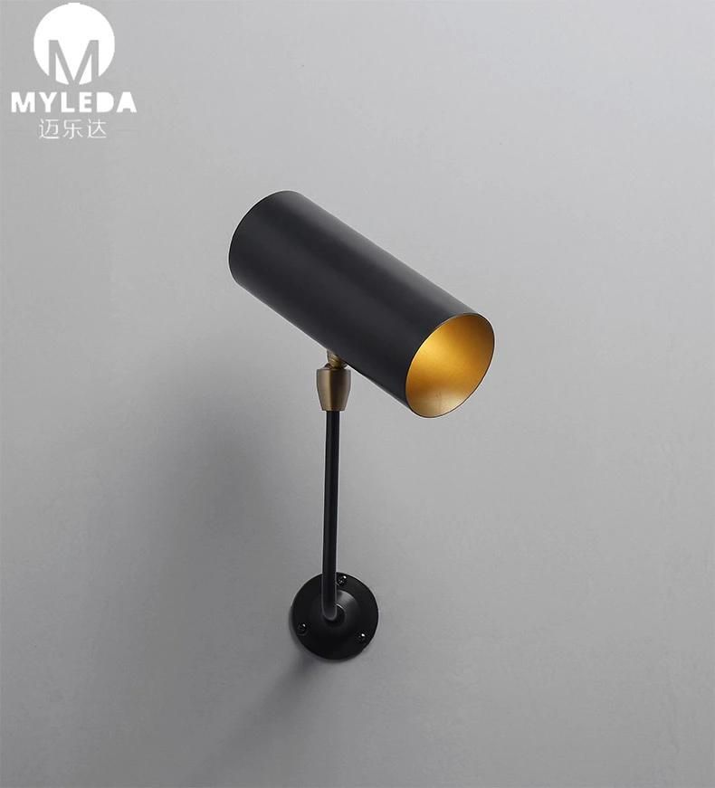 Fine Metal Design Brass Elegant Gold Adjustable Wall Lighting for Bedroom, Living Room