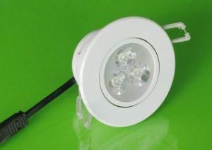 3W LED Ceiling Light with White PC Cover (FT-DL-03W)