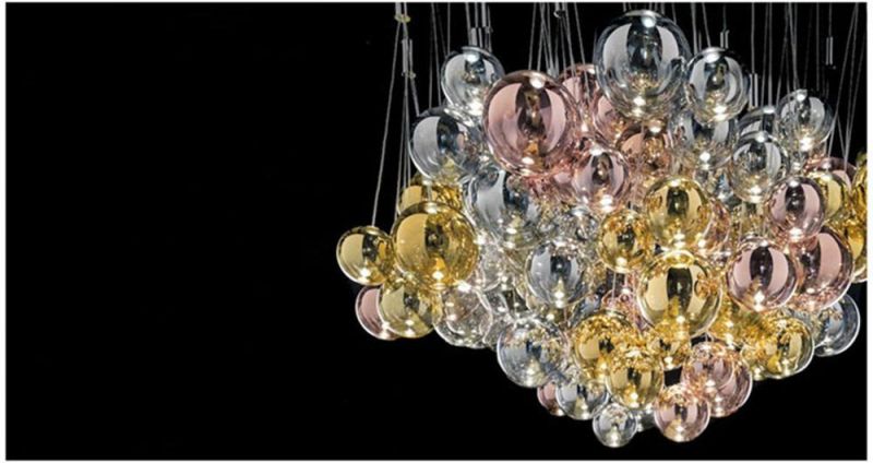 Modern Simple Pendant Lamp Living Room Staircase Home Decor Pendant Lights Creative Glass Ball Hanging Lights