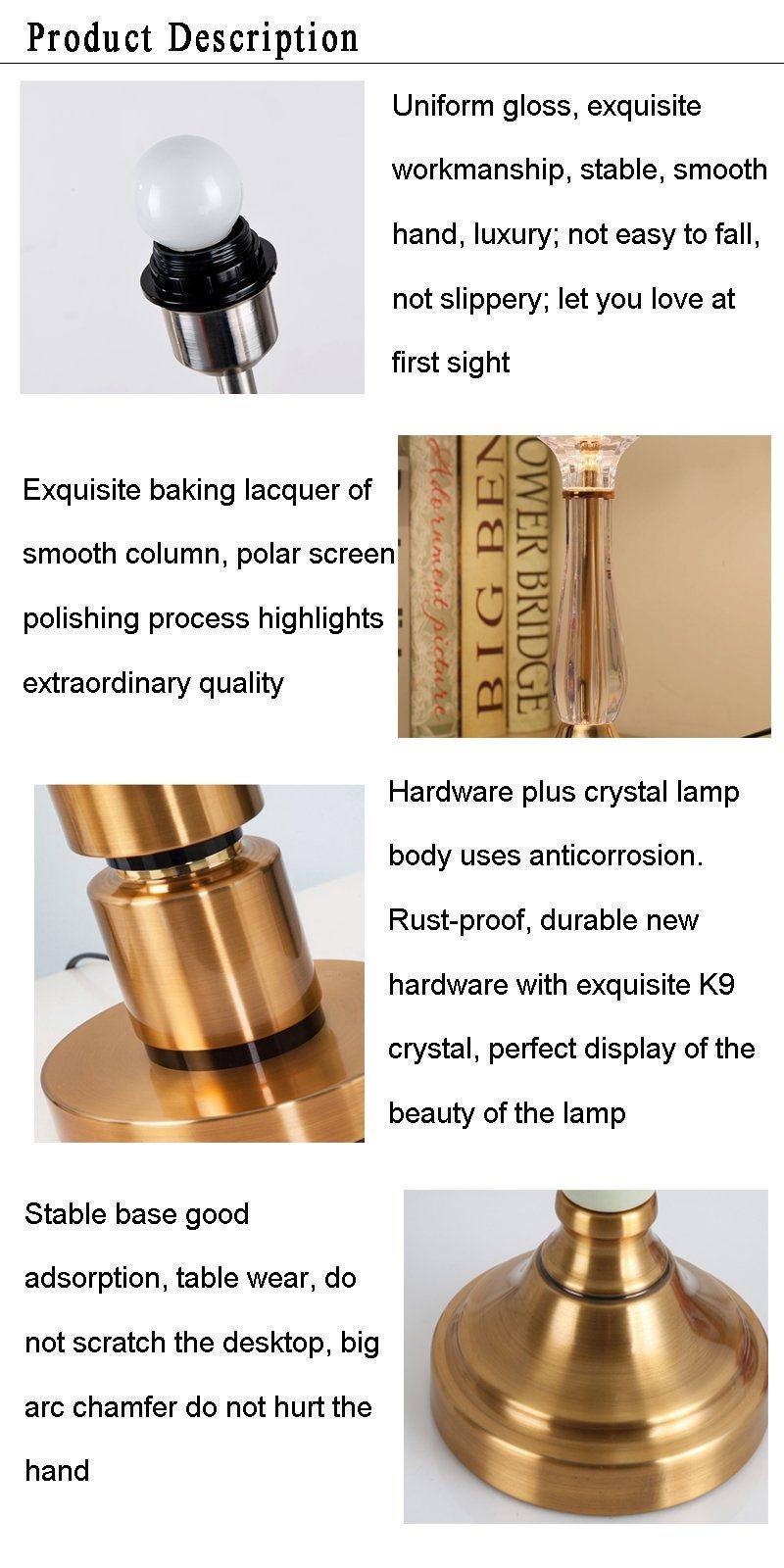 Hotel Classic Table Lighting, Rechargeable Table Lamp, Vanity Table Lighted