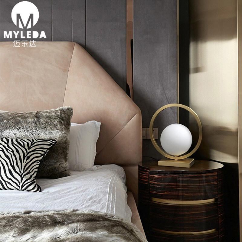 Modern Brass Metal Glass LED Wall Lighting for Bedroom, Living Room,