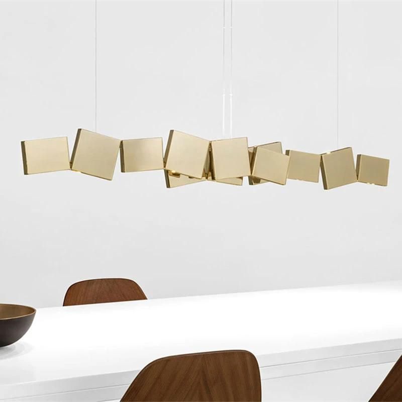 Hot Sale Manufacture LED Brass Silver Diamonds Pendant Light