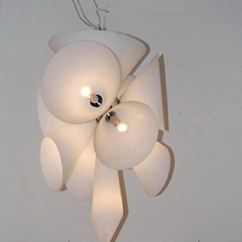 Post Modern White Pendant Light Italian Fashion Design Creative Light Designed Living Hotel Pendant Light (WH-AP-154)