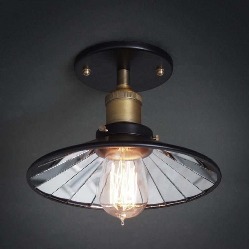Retro Semi Flush Ceiling Lights for Living Room Bedroom Home Light Fixtures (WH-LA-23)