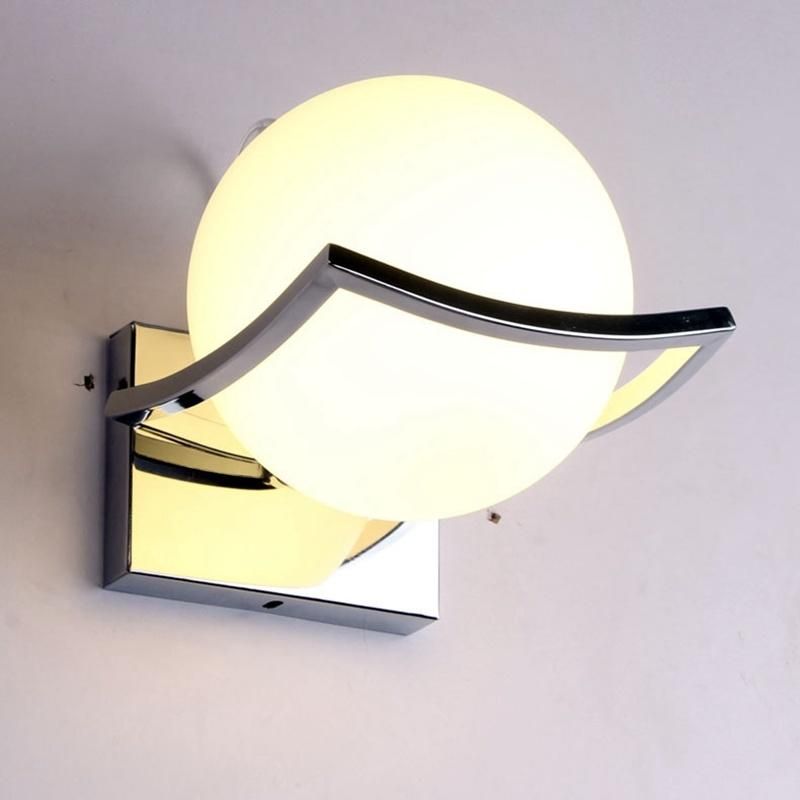 Unique Creative Metal Glass Ball Wall Lamp LED Wall Lights Sconce Lamp (WH-OR-136)