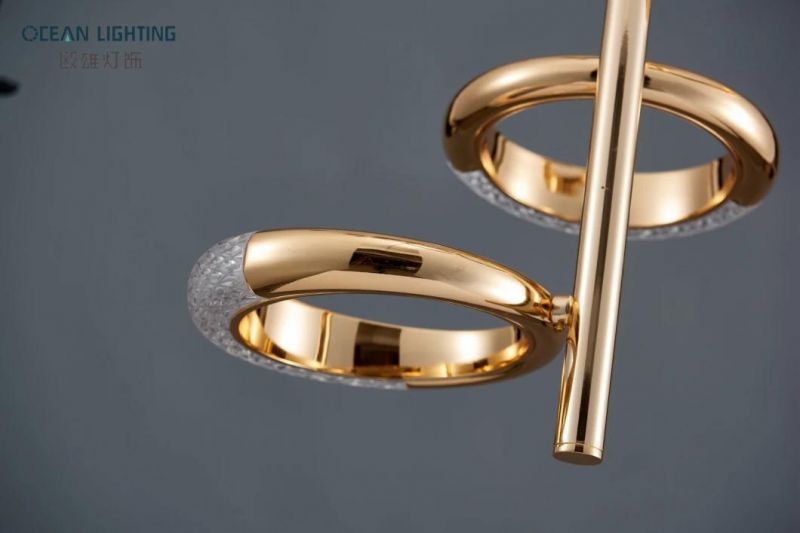 2022 Fashionable Gold Ring Pendant Lighting Omkl3600