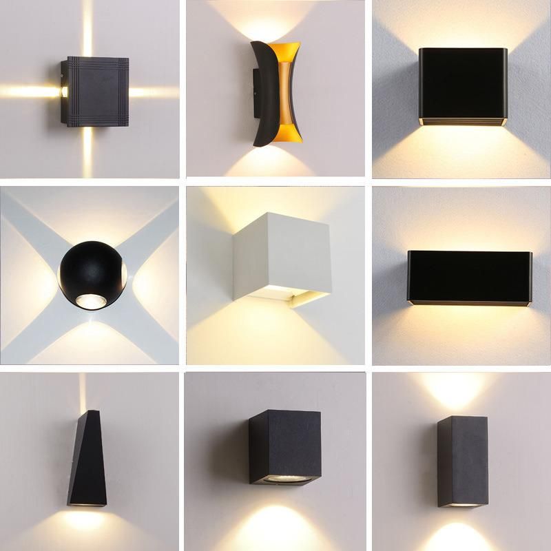 Indoor and Outdoor10W LED Wall Lamp up and Down Aluminum Decorate Wall Sconce Bedroom LED Wall Lamp