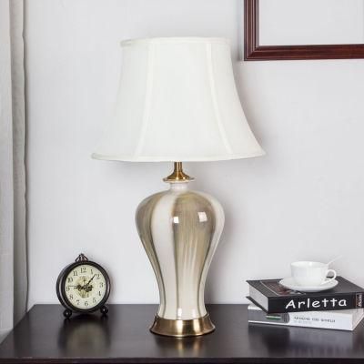 Chinese Ceramic Table Lamp, Decorative Table Lamp in Living Room and Bedroom Model Room, Ceramic Table Lamp.