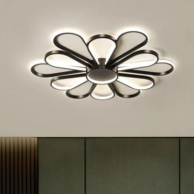 Metal Flower Shape Ceiling Light Creative Diningroom Lamp Livingroom Light LED