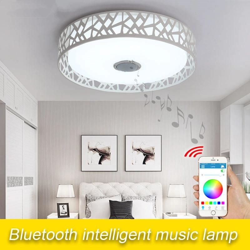 Decorative Bluetooth & Remote Control Kids Lighting Ceiling with Speaker Ceiling Lights for Living Room (WH-MA-38)