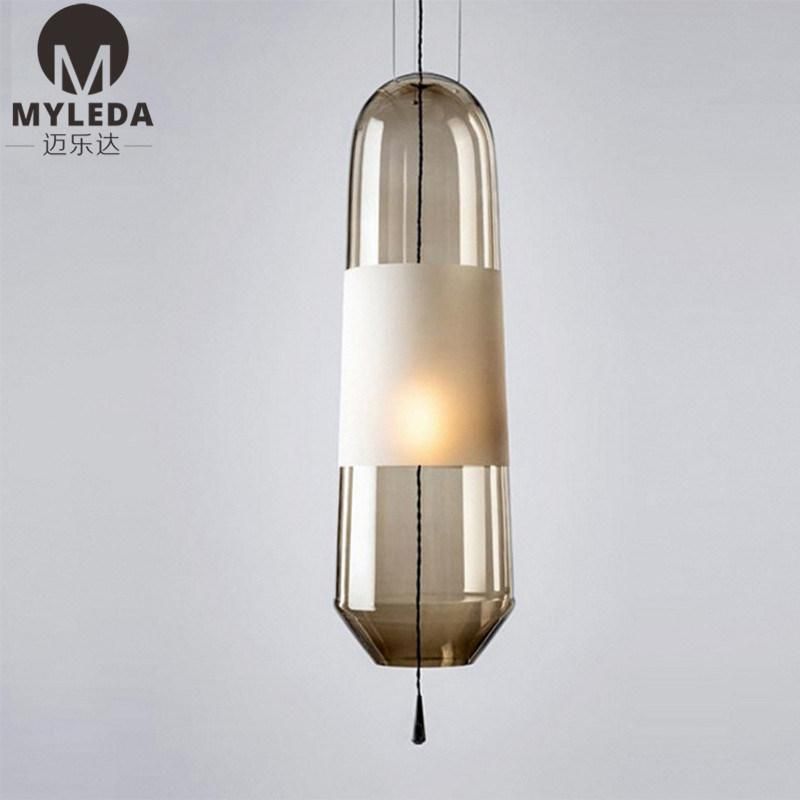 Modern Restaurant Glass Chandelier Lamp Hotel Room Bedside Bar Lighting