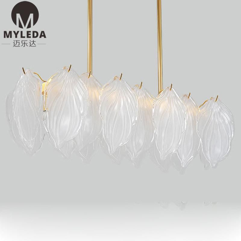 European Modern Interior Decorative Luxury Flower Leafs Chandelier Pendant Lighting