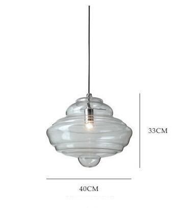 Nordic Kitchen Pendant Lights Art Deco Glass Lamps Glory Restaurant Hanging Lamp (WH-GP-31)