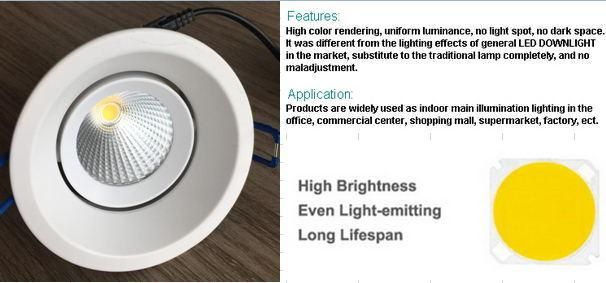 5W Recessed LED Ceiling COB LED Downlight