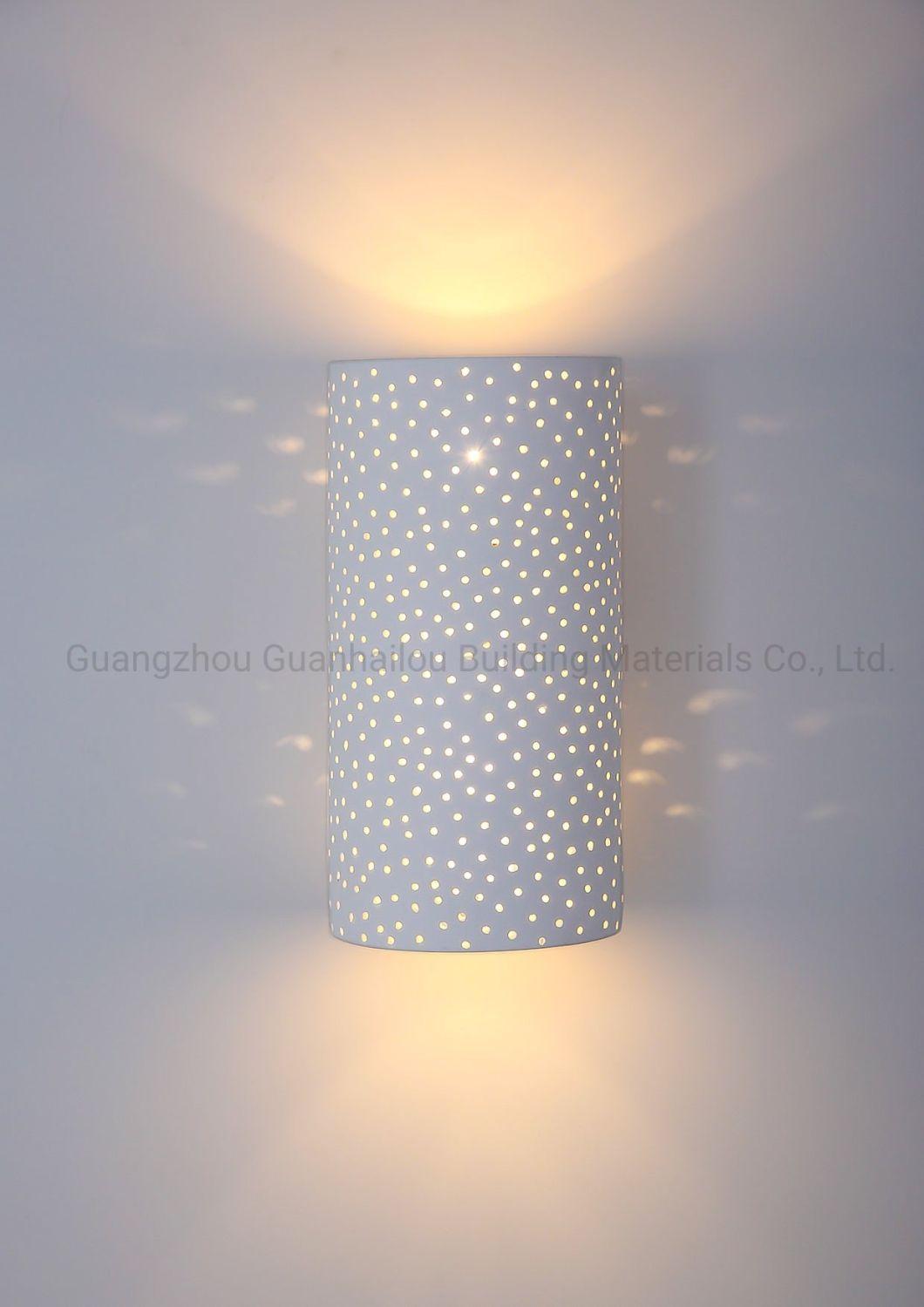 Indoor Modern Dreamy White Gypsum Wall Mounted LED Light for Hotel