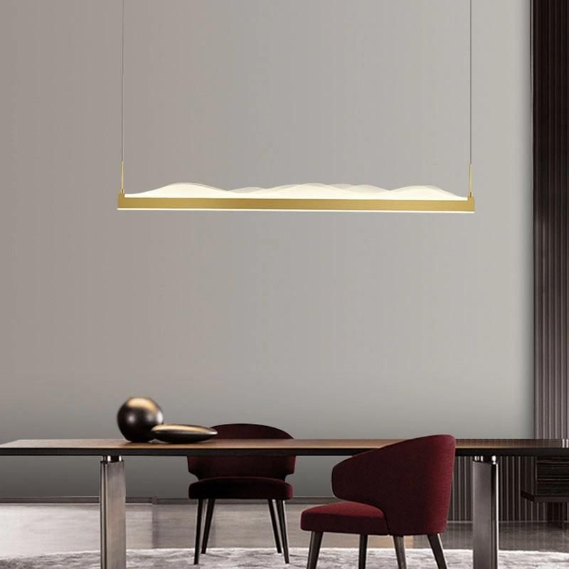 Simple Style Concise Linear Pendant Lamp Restaurant Bar Lamp Office Lamp