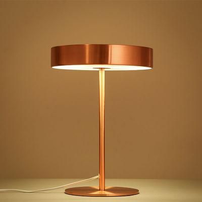 Wonderful Design Modern Metal Desk Table Lamp Light in Brass for Reading, with Glass Cover at Bottom