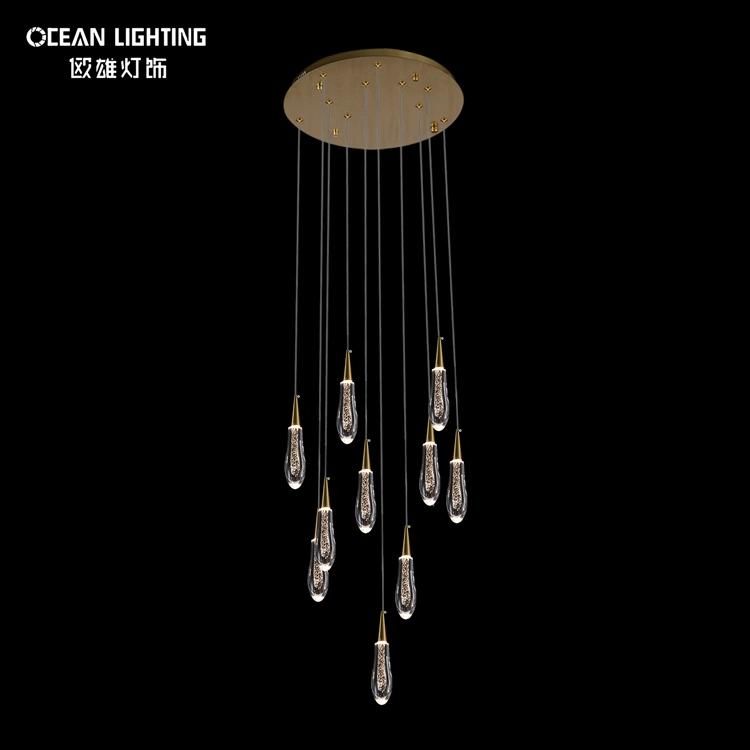 Light Luxury Modern Simple Hanging Linear LED Pendant Light