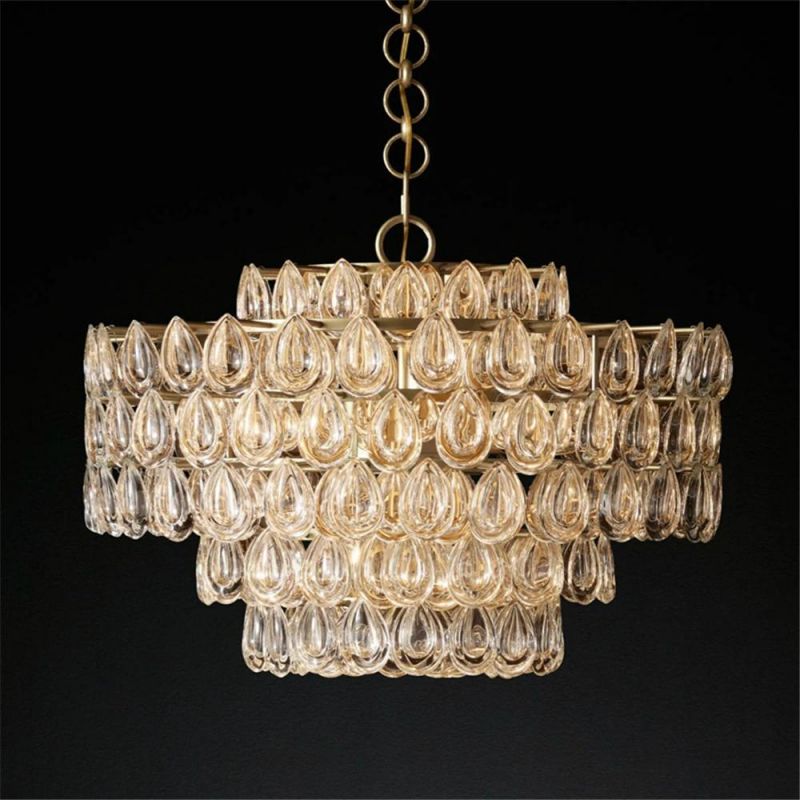 Modern Glass Decorate Wedding Pendant Light Restaurant Lighting LED Chandelier