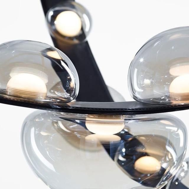 Latest Modern Decorative Home Lighting Leather LED Pendant Lamp for Restaurant, Living Room