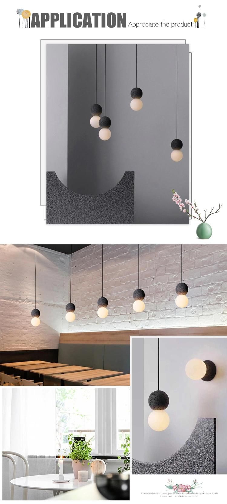 Indoor Decorative Fashion Simple White Glass Lampshade G9 Pendant Light