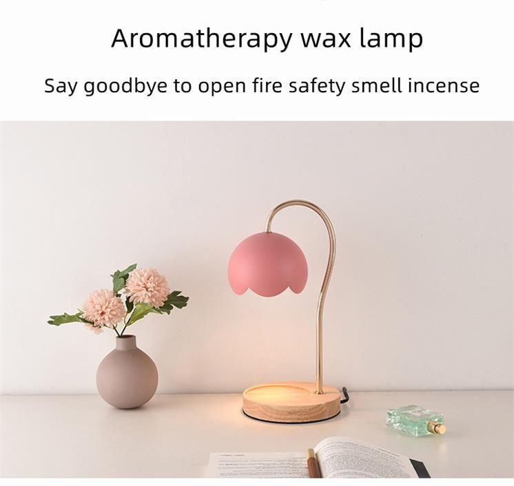 Scented Candle Melting Wax Lamp Nordic Rose Adjustable Fragrance Lamp Decorative Melting Candle Aromatherapy Wax Light Lamp