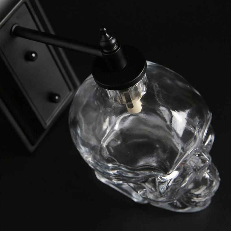 Industrial Vintage Wall Lamp Glass Lamp Shape for Living Room Bedroom Nordic Home Decor Creative Skull Wall Lights (WH-VR-55)