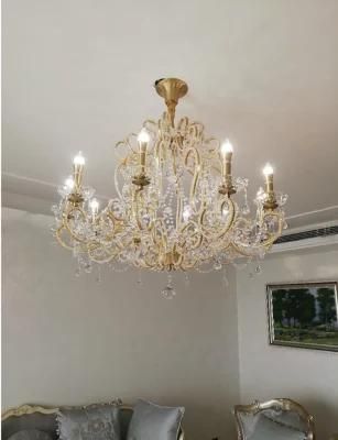 Super Skylite Lighting Design Crystal Light Chandelier Modern Clear Crystal Lamps Metal Lamp