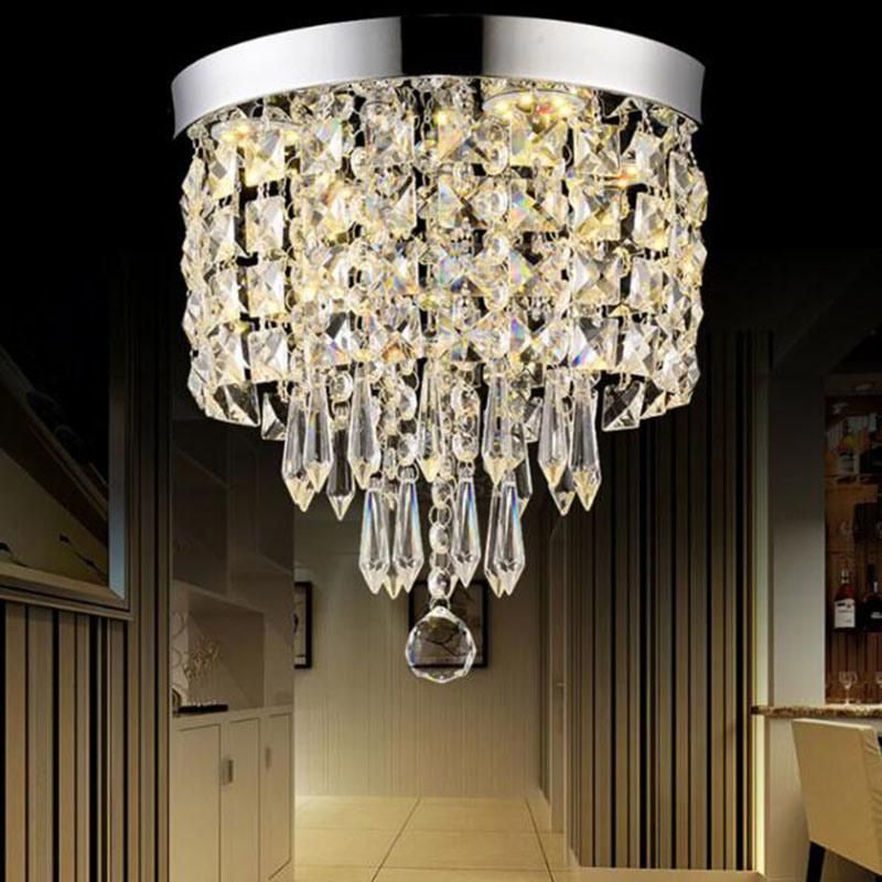 LED Round Ceiling Light with LED Brightness Corridor Gold Flushmont Lights (WH-CA-90)