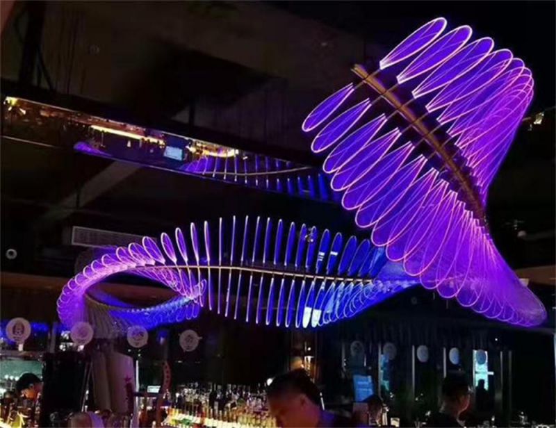 Custom Bar Decoration Colorful Chandelier KTV Bar Special Atmosphere Personalized Creative Special-Shaped Horse Running Bar Lamp