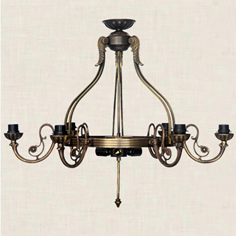 Butterfly LED Chandelier Hand-Made Retro Living Room Pendant Lamp