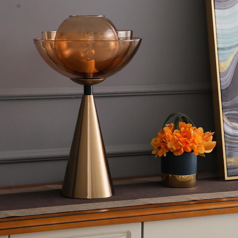 Copper Red Golden Table Lamp Living Room Lamp Desk Lamp