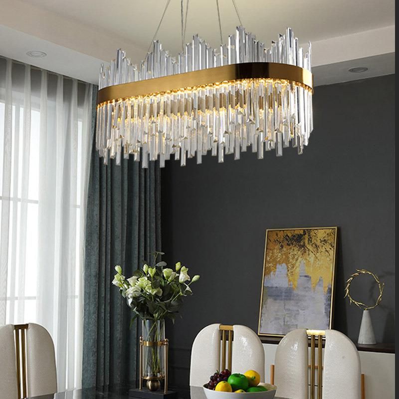 Crystal Chandelier Light Living Room Dining Room Modern Pendant Lamp Simple Luxury