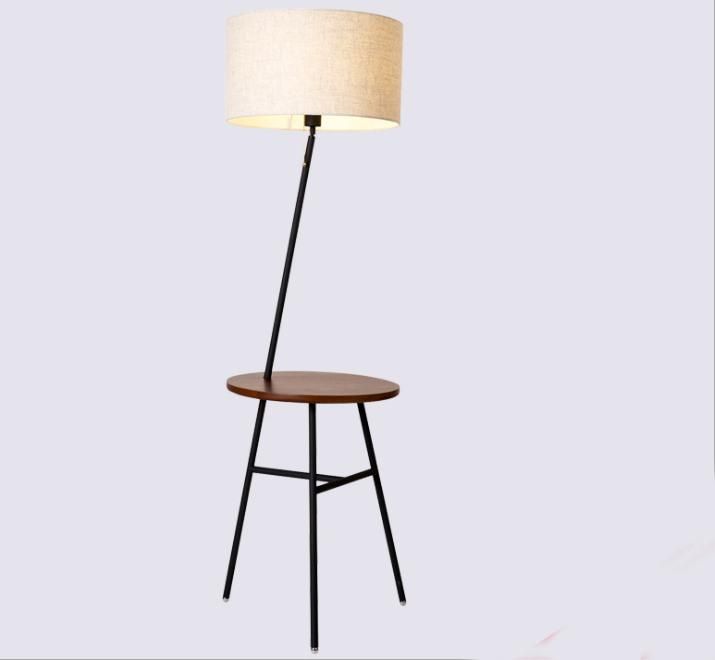 Simple Modern Solid Wood Creative American Vertical Floor Lamp for Wholesale