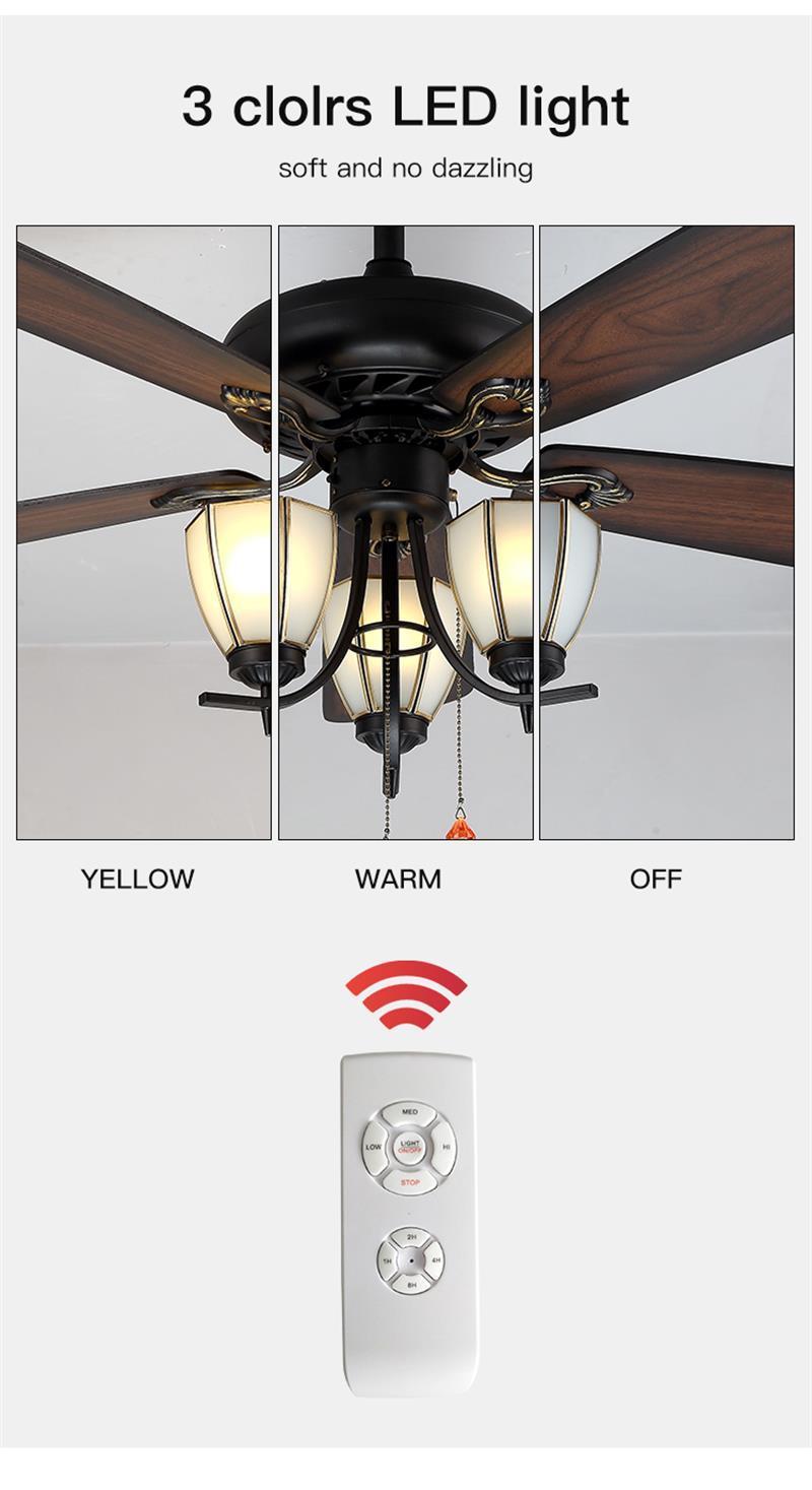 Nordic Minimalist Style Interior Lights Bedroom LED Ceiling Fan