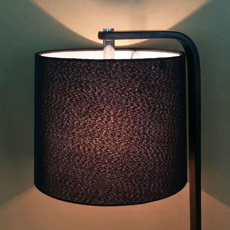 Hotel Decorative Fabric Shade Metal Body Table Light for Guestroom