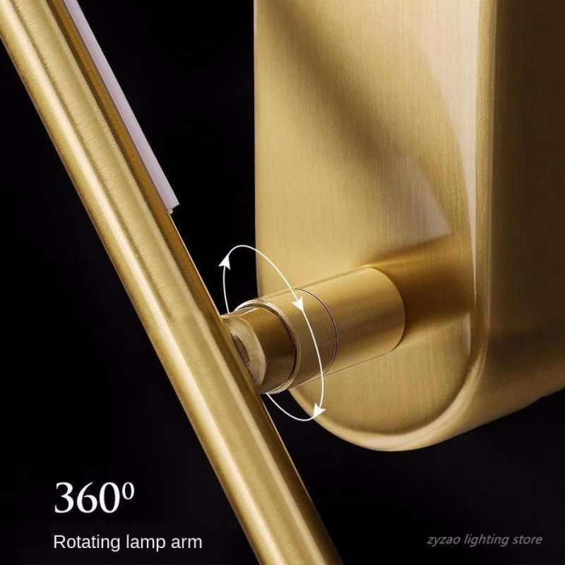 Nordic Corridor All Copper Simple Line Wall Lamps Post-Modern Bedroom Bedside Wall Decor LED Wall Lights Living Room Stair Lamps