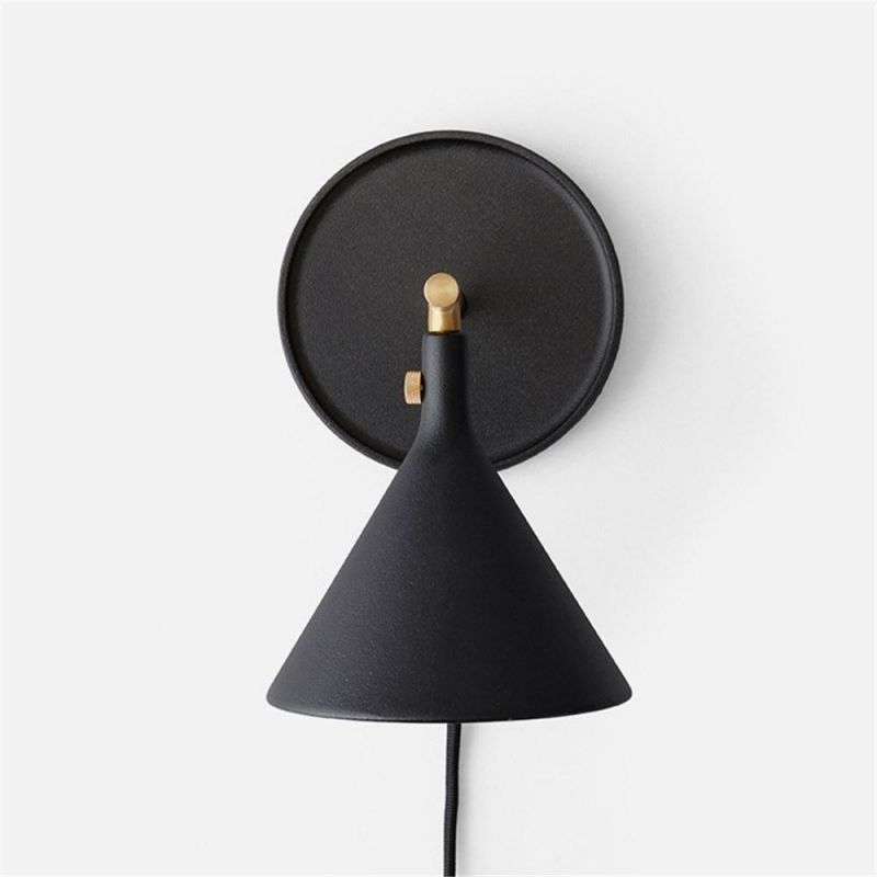 Nordic Loft Style Wall Lights Simple Modern Bedside Wall Lamp Cast Plug-in Wall Sconce (WH-OR-207)