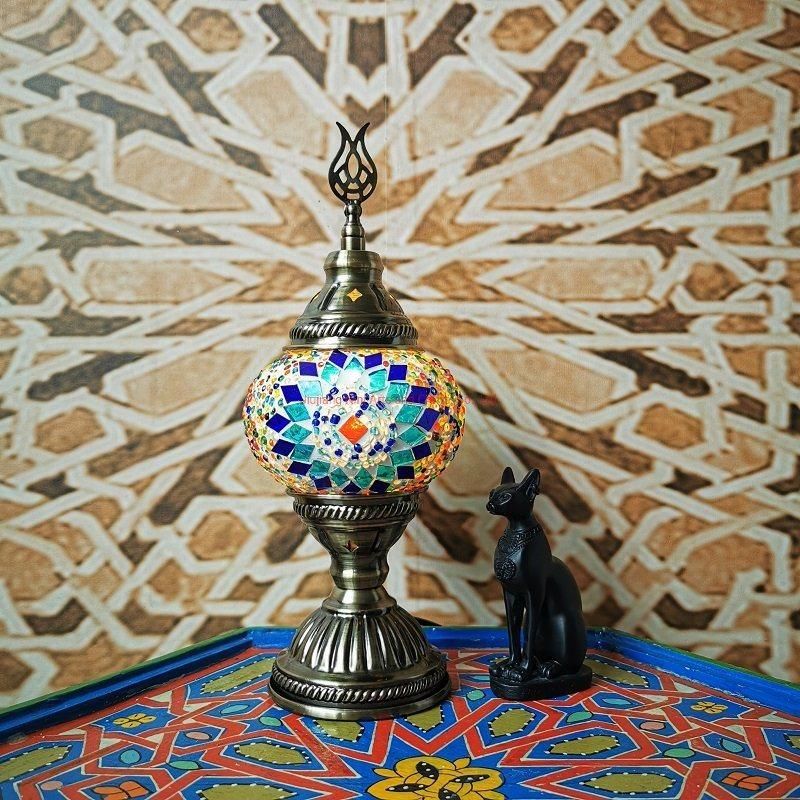 2022 Retro Style Table Light in Turkish Lamp for Bedroom Decoration