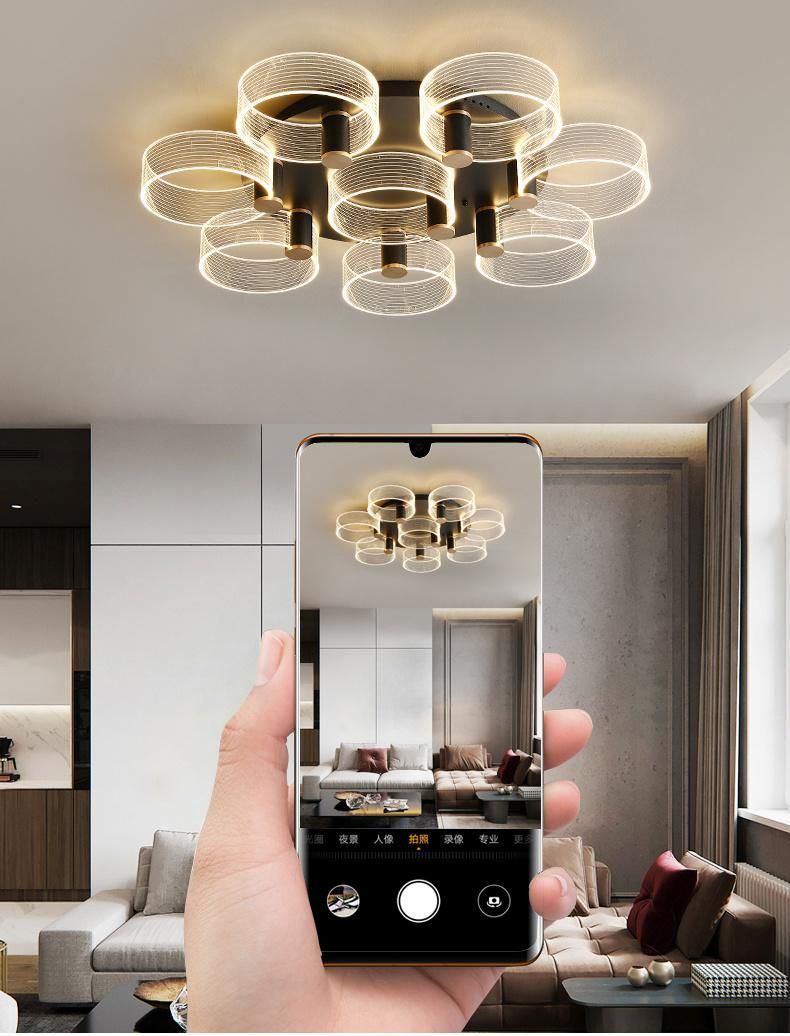Modern Acrylic LED Ceiling Light Chandelier Lamps for Bedroom and Home