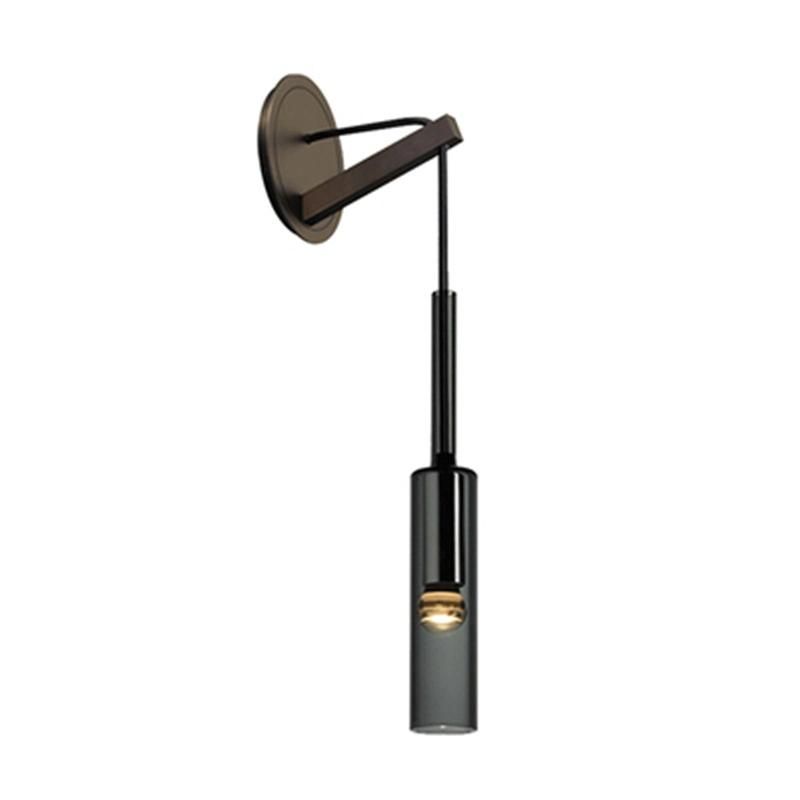 Copper Crystal Wall Lamp Creative Glass Bottle Design Parlor Bedroom Bedside LED Lamp (WH-OR-51)
