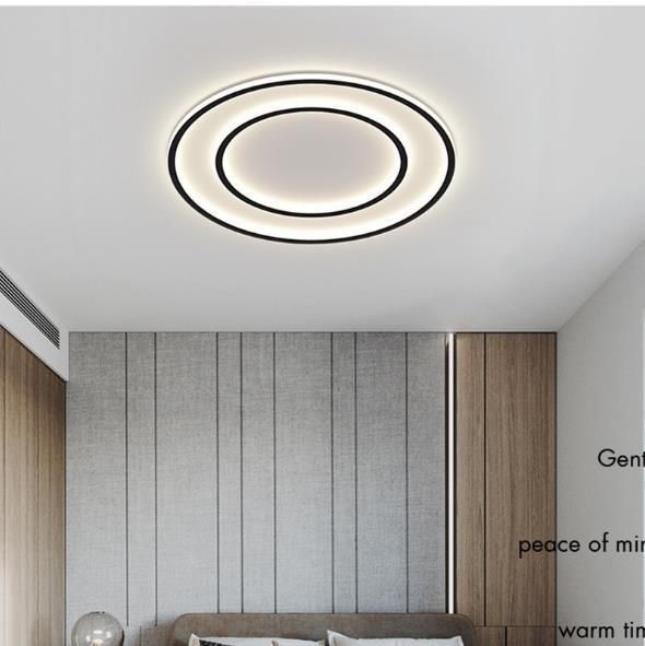 New Simple Modern Ultra-Thin LED Side-Emitting Square Circular Ceiling Light
