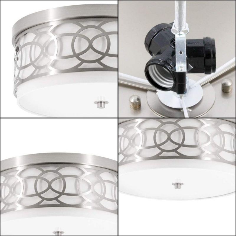 Nordic Designer Bedroom Lamp LED Ceiling Lamp Modern Minimalist Creative Personality Round Metal Master Bedroom Lamp